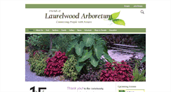 Desktop Screenshot of laurelwoodarboretum.org